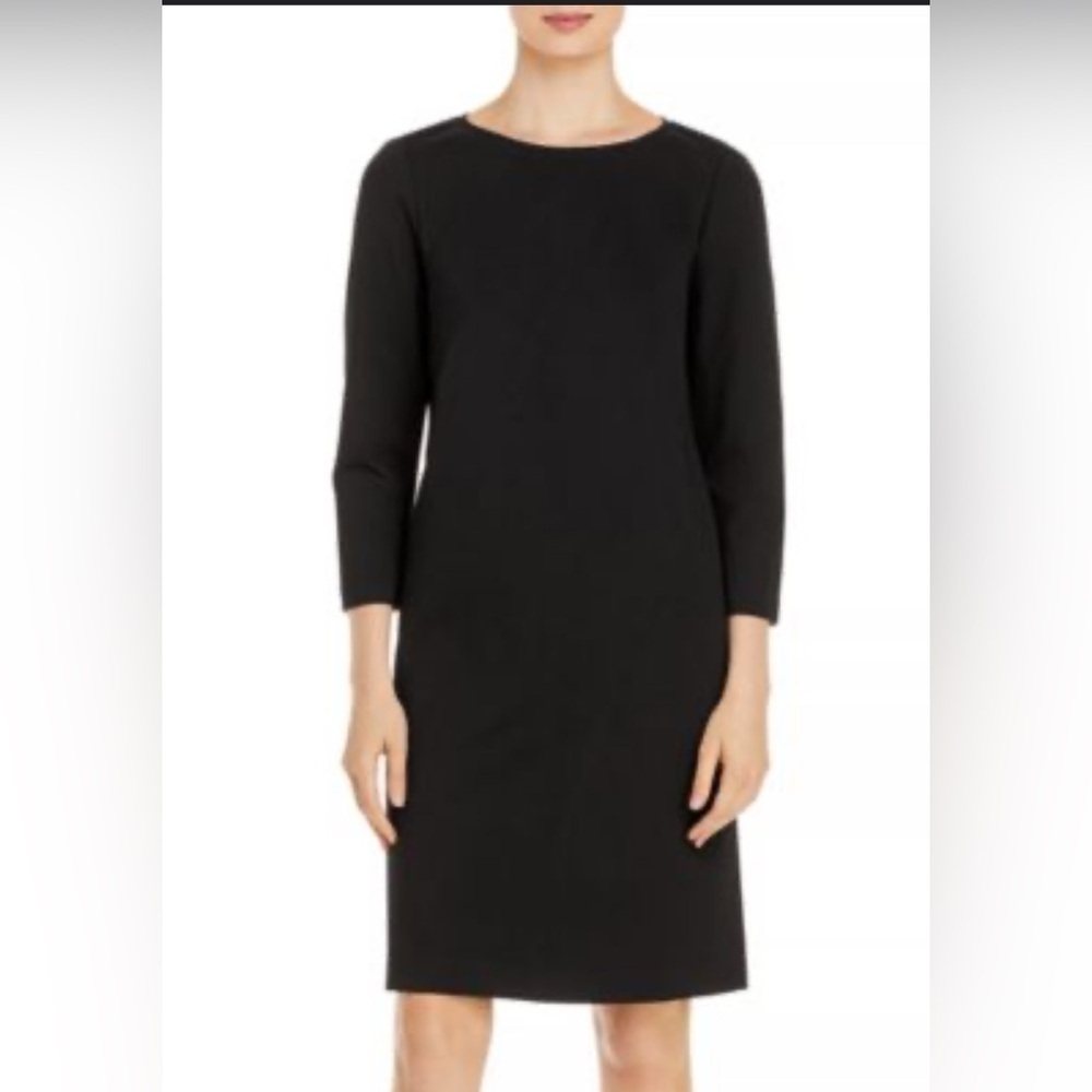 Theory
Varetta Admiral Sheath Dress size 8 black 3/4 sleeves